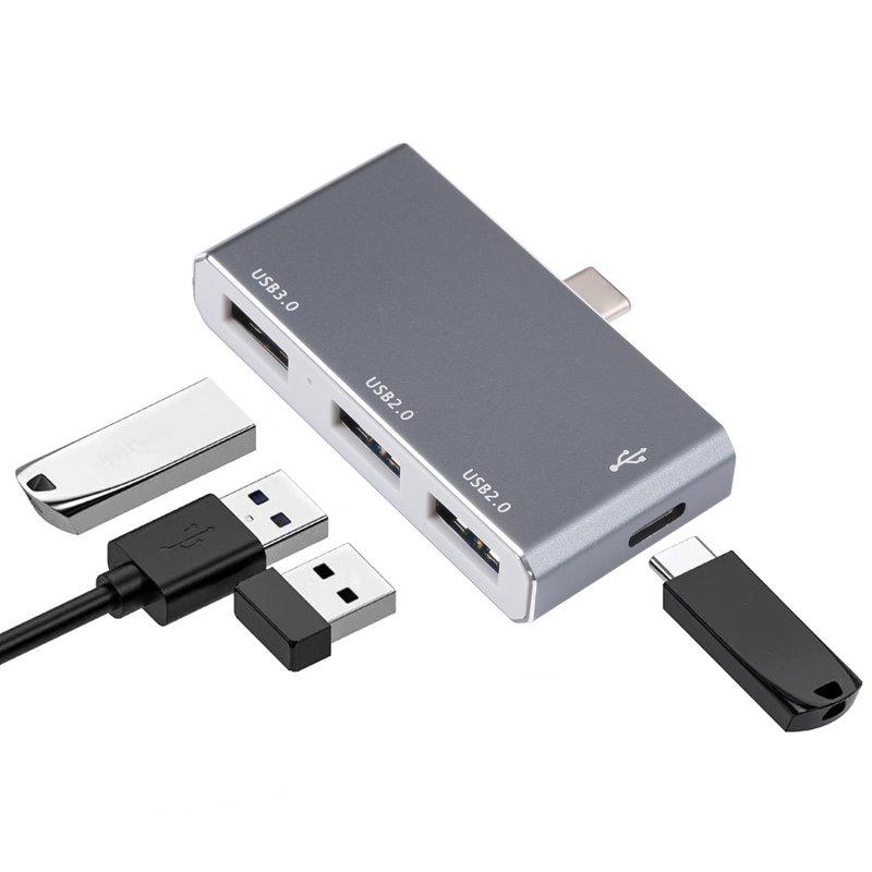 USB-C / Type-C to OTG 4 Port Type-C USB 3.0 USB 2.0 HUB Adapter_voghion.com