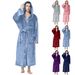 Men's Hooded Bathrobe, Soft Plush Spa Robe with Two Front Pockets, Luxury Pajamas_voghion.com