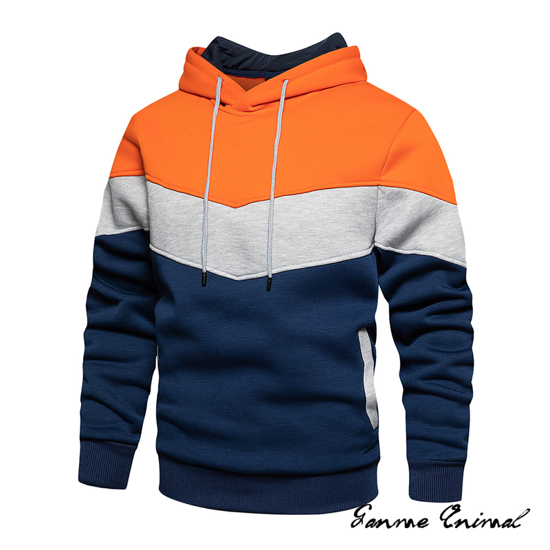 Inverno caldo streetwear moda autunno capispalla patchwork da uomo felpa con cappuccio felpe con cappuccio cappotti in pile larghi casual_voghion.com
