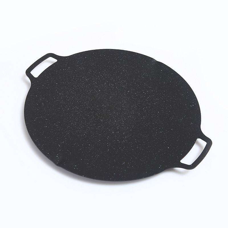Flat Korean Style Maifan Stone Home Use Square Non-Stick BBQ Multi-Use Iron Plate Grill Pan_voghion.com