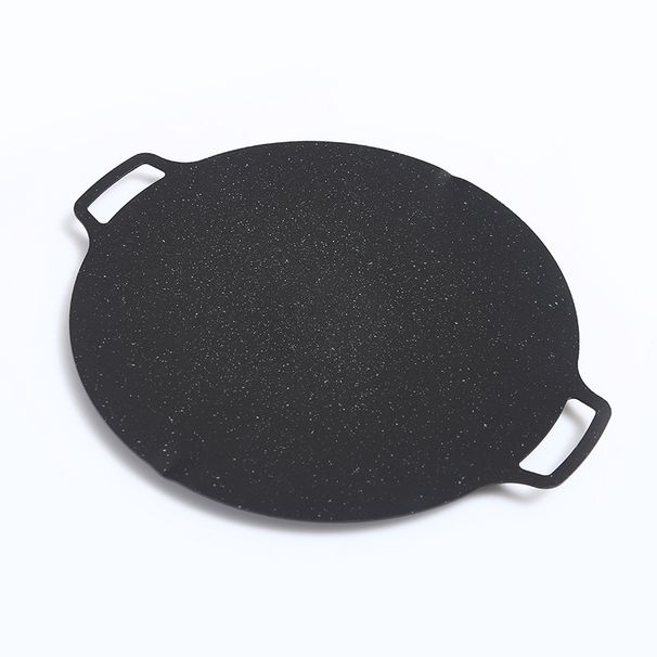 Flat Korean Style Maifan Stone Home Use Square Non-Stick BBQ Multi-Use Iron Plate Grill Pan_voghion.com