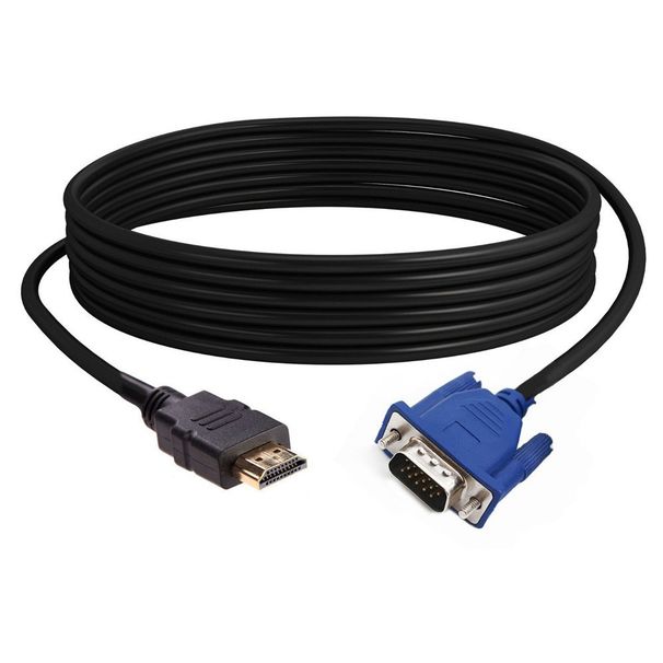 1,8 m HDMI kabel HDMI na VGA 1080P HD z avdio adapterjem, dodatki za kabel HDMI na VGA._voghion.com