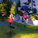 Solar-Flamingo-Gartenleuchten – wasserdichte LED-Gartendekoration für Wege, Terrassen, Rasen (Pink/Rot, 6 Stunden+ Laufzeit, 1/3er-Set)_voghion.com