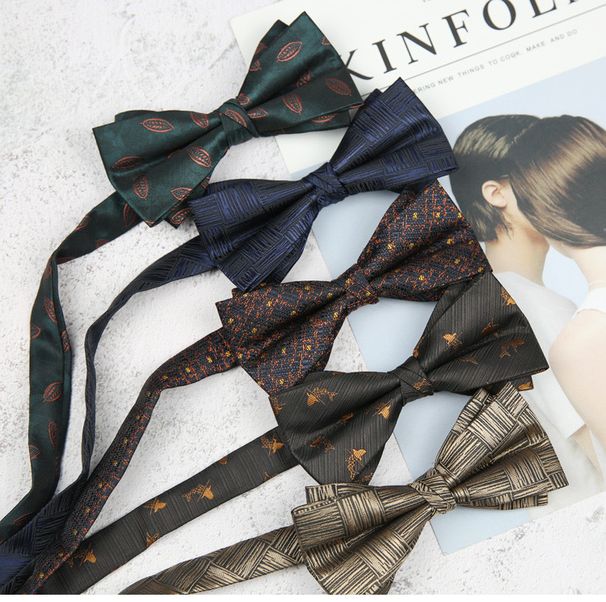 Modische, ausgefallene Krawatte für Männer, 8 cm, formell, geschäftlich, leger, britischer Stil, dunkelgrün, floral, goldfarben, kaffeebraun, gestreift, koreanisch_voghion.com