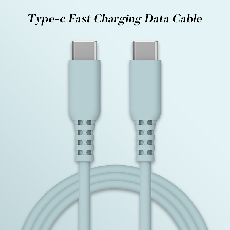 Silicone Fast Charging Cable Type C Cord Cables 5A 100W USB C Cable for iPhone 15 Pro Max MacBook Air/Pro iPad Air/Mini Galaxy S22/S23_voghion.com