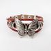 New Element PU Bracelet Niche Design Dark Style Butterfly Jewelry Straight_voghion.com