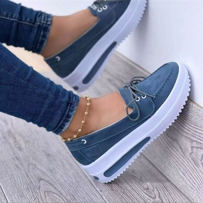 Pantofi unici pentru femei Bullock, de mărime plus, confortabili, casual, cu cap rotund_voghion.com