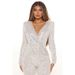 Moteriški drabužiai Ruduo Nauji Moteriški drabužiai Sequin Jumpsuit Sequin Sexy Deep V Neck Kombinezonas_voghion.com