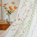 Tenda semi-trasparente ricamata Feiyang - Design floreale boho per cucina, camera da letto, balcone - Tasca per asta/ganci/anelli - Diverse misure e colori_voghion.com
