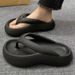 4.0 Thick Soles Increase The Feeling Of Stepping On Feces, EVA Clip Foot Flip Flops Women's Summer Beach Vacation_voghion.com