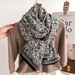 Shawl, Autumn/Winter Women's Winter Fragrant Fashionable Camellia Style, Large Beach Scarf, Warm and Sunscreen_voghion.com