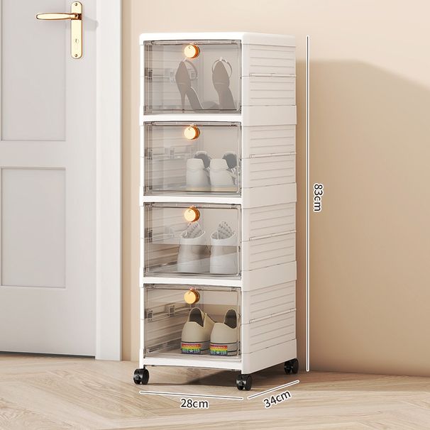 Haus & Gaart Klappbar Internet Promi Schongkëscht Flip transparent Schongschrank Plastik einfach Installatioun gratis Schongbeutel Späicherkëscht CD Schongwand_voghion.com