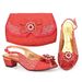 Damen-Schuhtaschen-Set im italienischen Design, Damenschuhe mit passendem Set, Party-Kristalldekorationsstil und Umhängetasche, Farbblockierung_voghion.com
