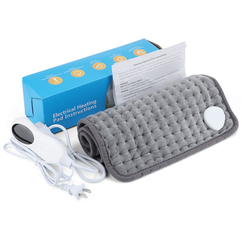 Elektrisches Heizkissen 110 V-240 V zur Linderung von Bauch-, Taillen- und Rückenschmerzen, 30,5 x 61 cm, waschbar, 10 Gänge, beheiztes Physiot_voghion.com