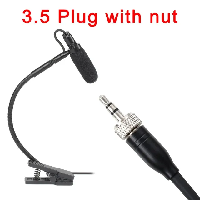 3 Pin 4 PIN XLR Saxophone 3.5mm Plug Mini Music Instrument Mic Omni Directional Type Sax Microphone IM-20_voghion.com