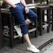 Men's Clothing High Street Ripped Denim Shorts Men Summer Loose Trendy Casual Mid Length Pants Summer Wear Trendy Brand Shorts_voghion.com