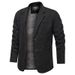 Men's Clothing Spring New Retro Solid Color Suit Men Business Middle aged Loose Suit All match Casual Jacket_voghion.com