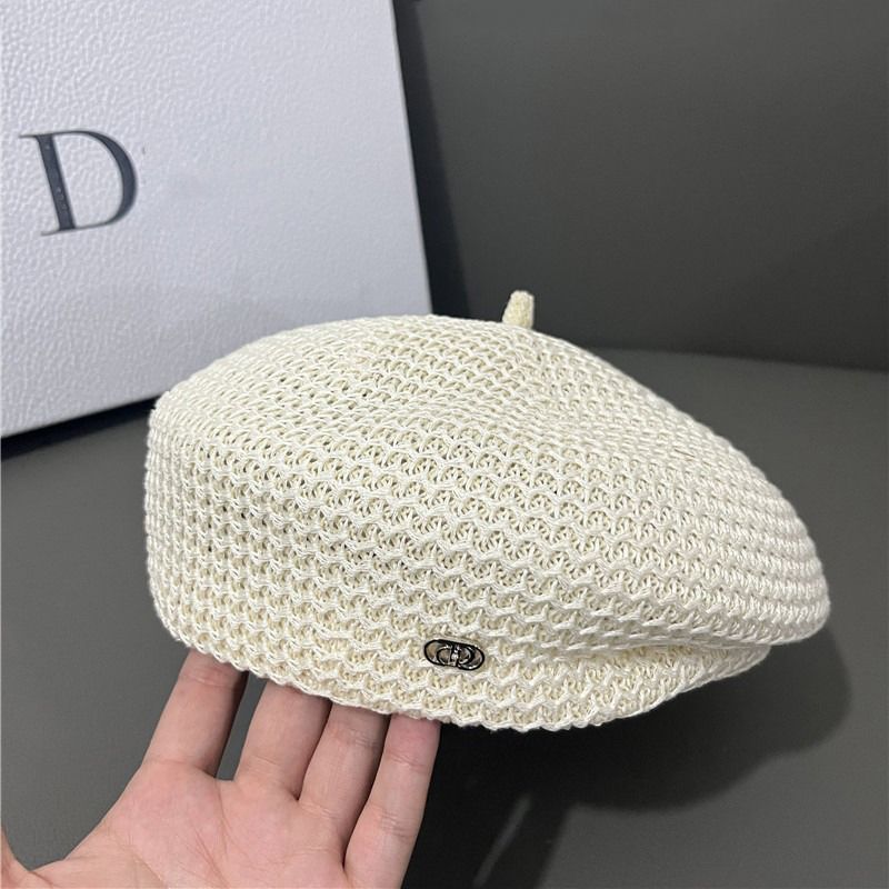 Recién llegados, boina de moda para mujer, estilo octogonal, estilo vendedor de periódicos, estilo retro, para celebridades de Internet, gorra de pintor para mujer, gorra transpirable con protección solar_voghion.com