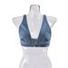 Women's Clothing Summer New Denim Washed Sexy Vest Back Buckle Top_voghion.com