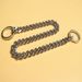 Guinzaglio per cani in acciaio inossidabile P Smooth Twist Collar Chain Retractable Pet Supplies_voghion.com