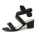 2025 Summer New Large Women's High Heel Sandals Cross Tie Side Bow Design Style_voghion.com