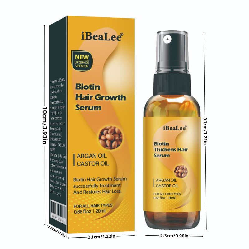 IBeaLee Biotin-Wachstumsspray, starke Massage, dichte, straffende Flüssigkeit zur Vorbeugung von Haarausfall, nährende Flüssigkeit_voghion.com