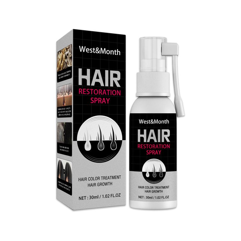 West&Month spray Herbal Extract Nourishing and Repairing Scalp Less Preventing Hair Blackening Liquid_voghion.com