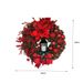 40 cm Große Rote Blume Bogen Ball Weihnachtskranz Mit Öllampe Navidad Party Hochzeit Tür Fenster Wand Kamin Treppe Balkon_voghion.com