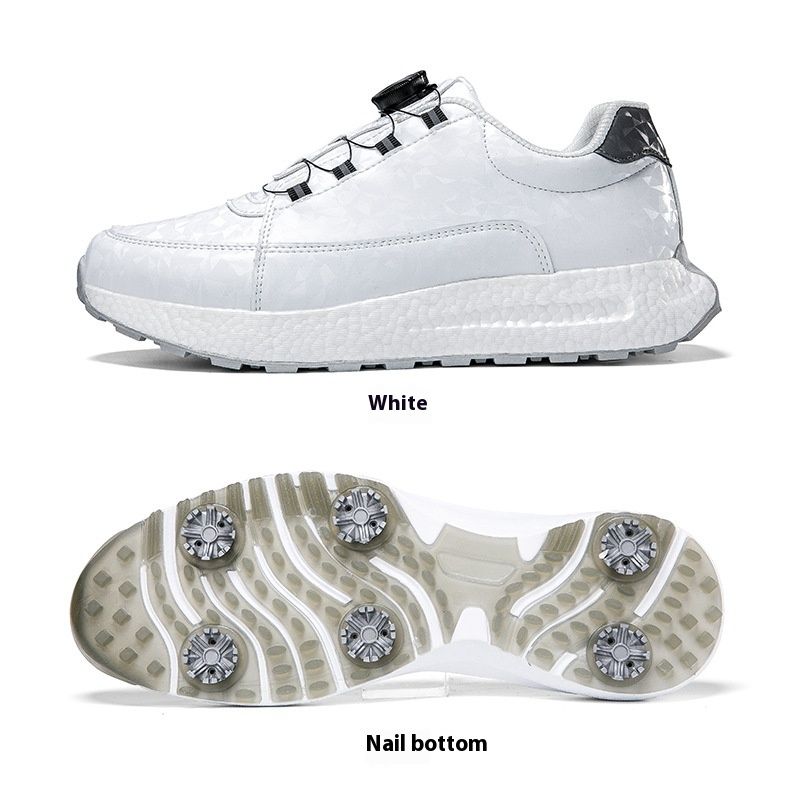Grænseoverskridende kilder nye store golfsko træningssko drejeligt spænde med pigge aktivitet pigge sko piggeløse sneakers_voghion.com