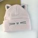 Autumn And Winter Cute Embroidered Knitted For Women Outdoor Warm Protection Cat Ear Wool Head Wrap Cold Hat_voghion.com