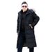 Daunenjacke für Herren in Übergröße, lang, über das Knie, Übergröße 300 Catties, dicke Winterjacke für Herren, extra groß, warm_voghion.com