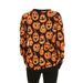 Maglione da donna autunno e inverno maglione di Halloween sciolto jacquard di zucca di colore a contrasto_voghion.com