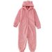 Cozy Fleece-Lined Hooded Onesie Pajamas Set For Family - Soft & Warm Winter Sleepwear, Available In Multiple Colors & Sizes (S-5XL)_voghion.com