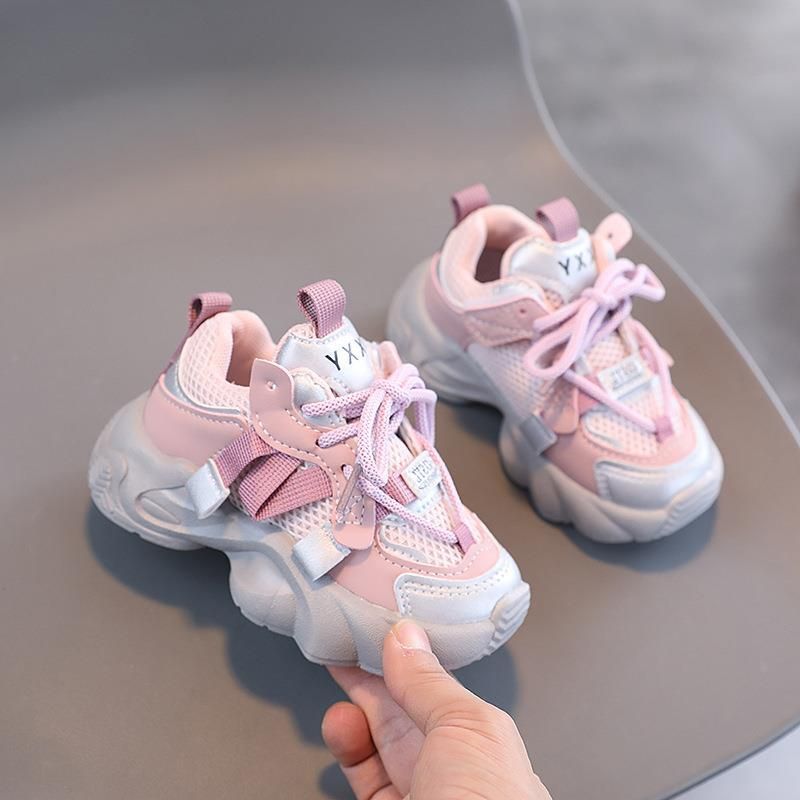 Crianças 2024 primavera nova moda meninos velcro sola macia leve esportes meninas sapatos casuais_voghion.com