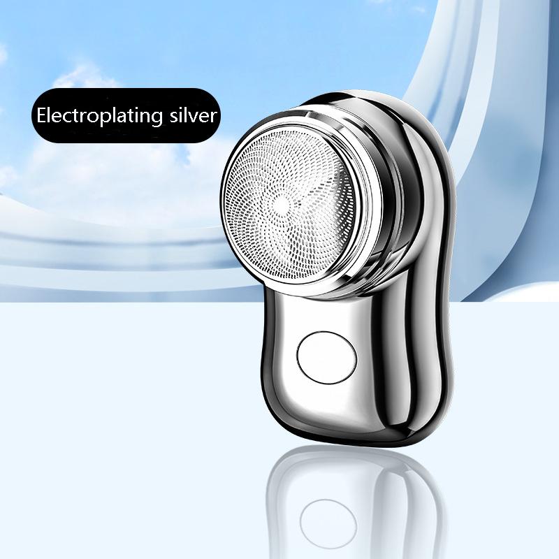 Portable electric mini steel cannon USB charging pocket men heard hair shaver waterproof_voghion.com