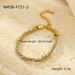 Hit Non Fading Gold Steel Bead Color Matching Twisted Chain Women's Light Luxury High End Titanium Steel Bracelet Bracelet_voghion.com