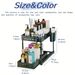 Organizer sottolavello in plastica a 2 livelli, cestello scorrevole per bagno e cucina - Nero_voghion.com