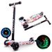 Gelingtong Graffiti Scooter 3-6-8 Jahre alt Vierrad blinkendes Kinderfahrrad abnehmbar_voghion.com