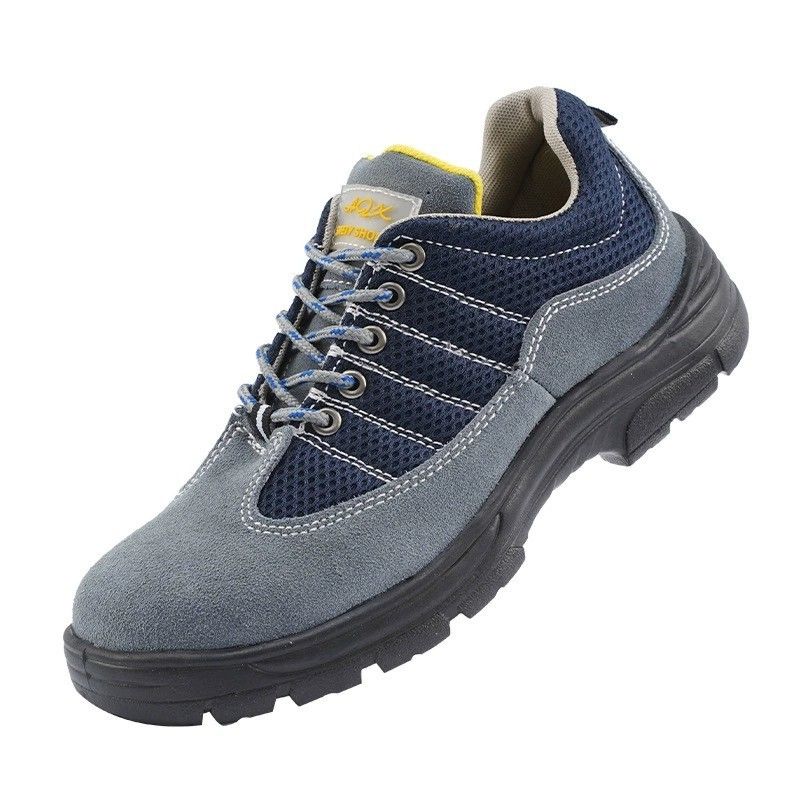 Scarpe protettive di sicurezza per saldatura elettrica leggere estive in pelle bovina traspirante anti-sfondamento e anti-perforazione da uomo_voghion.com