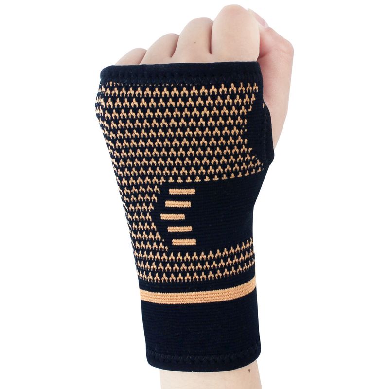 Kupferfaser für Sport und Fitness, gestrickt mit kupferhaltigem Nylon am Handgelenk, atmungsaktiv, elastisch, schweißabsorbierend,_voghion.com