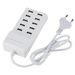 10 Porte Multiple USB Hurtigopladning 50W Multi Wall Power Adapter Til iPhone Samsung Xiaomi Mobiltelefon_voghion.com