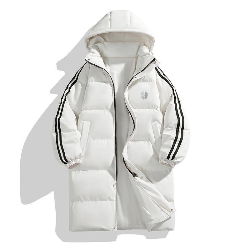 Men's Embroidered USA Puffer Jacket – Oversized Longline Hooded Winter Coat (S-XXXL)_voghion.com