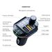 Auto Bluetooth 5.0 FM-Transmitter Dual USB Typ-C Ladegerät Drahtloser Freisprech-Audioempfänger MP3-Player Atmosphärenlichtadapter_voghion.com
