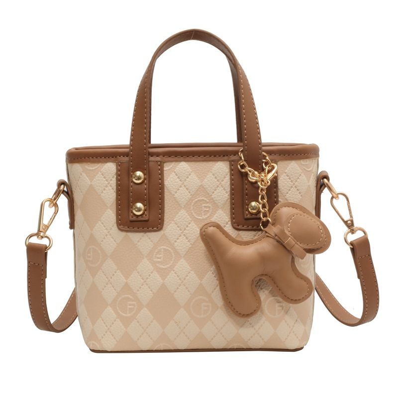 Frauen Minderheit farbe passenden diamant handtasche tasche frauen neue einfache trendy mode eimer tasche casual alle-spiel umhängetasche_voghion.com