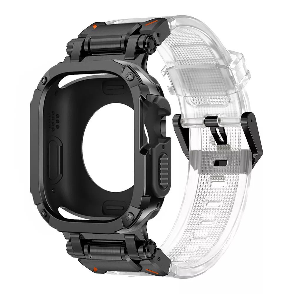 Applicable To AppleWatch 9 Ultra Explorer TPU Strap Armor Anti Fall Case Set_voghion.com