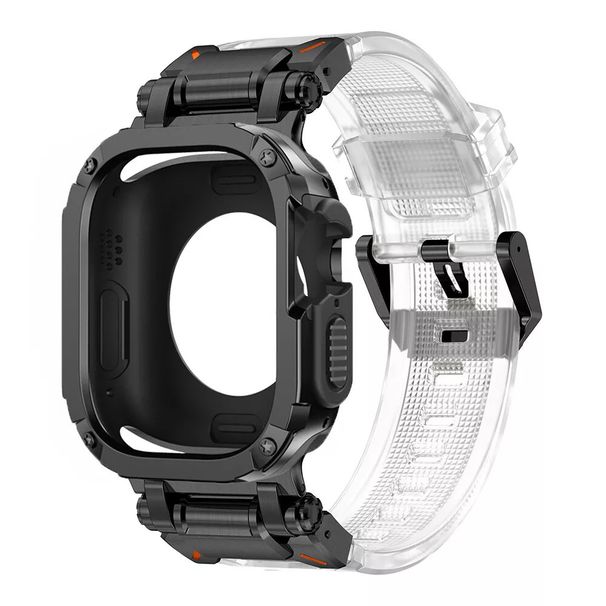 Applicable To AppleWatch 9 Ultra Explorer TPU Strap Armor Anti Fall Case Set_voghion.com