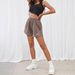 Damen-Kleidung, einfarbig, Kordelzug an der Taille, Shorts, Freizeithose_voghion.com