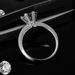 Anello di moissanite di grado D da 1 ct - Anello di fidanzamento a sei punte in argento sterling 925_voghion.com