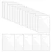 20/30 pochettes autocollantes transparentes pour fiches de bibliothèque, avec ouverture sur le dessus (réf. 250414)_voghion.com