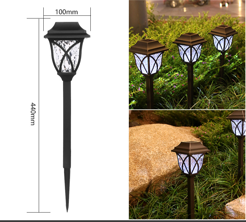 Lampada solare impermeabile per esterni, decorazione per la casa, cortile, giardino, prato, inserto a terra, luce d'ombra_voghion.com